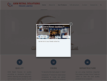 Tablet Screenshot of gkwretail.com